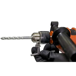 Black+Decker 550W 13mm Variable Speed Reversible Hammer Drill Machine with 4 Drill Bits, KR554RE-IN