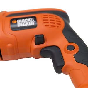Black+Decker 550W 13mm Variable Speed Reversible Hammer Drill Machine with 4 Drill Bits, KR554RE-IN