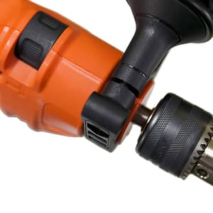 Black+Decker 550W 13mm Variable Speed Reversible Hammer Drill Machine with 4 Drill Bits, KR554RE-IN