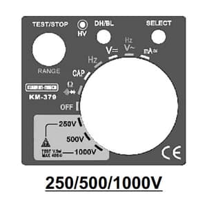 Kusam-Meco 1000V / 40G Ohms Digital Insulation Resistance Tester With Multimeter Functions, KM 379