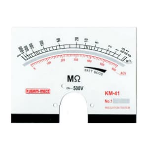Kusam-Meco 500V / 1000 MOhms Analog Insulation Resistance Tester, KM 41