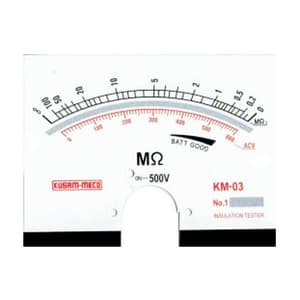 Kusam-Meco 500V / 100 MOhms Analog Insulation Resistance Tester, KM 03