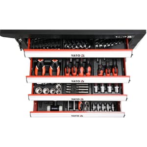 Yato 975 x 765 x 465 mm / 177 Pcs Cabinet Tool Set (6 Drawers), YT-55300