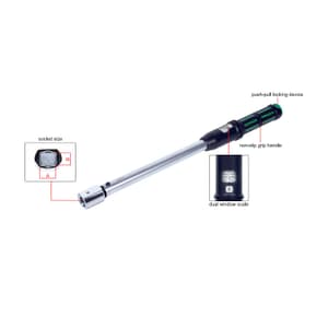 Insize 30 - 150 Nm Interchangeable Head Torque Wrench, IST-29WM150
