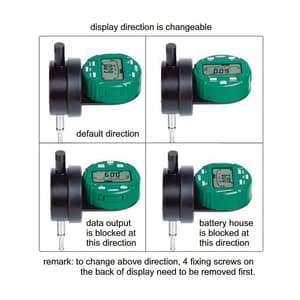 Insize 12.7 mm / 0.5 inch Back Plunger Type Digital Indicator, 2118-10