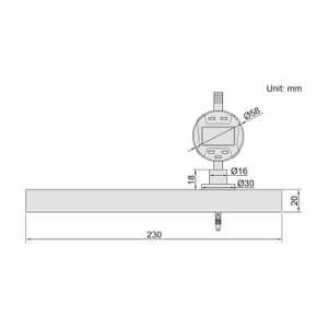Insize 200 mm Straightness & Flatness Gauge, 2144-200