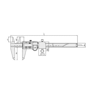 Mitutoyo 150 mm / 6 inch Digital ABS AOS Caliper for Tolerance Measurement, 573-282-30