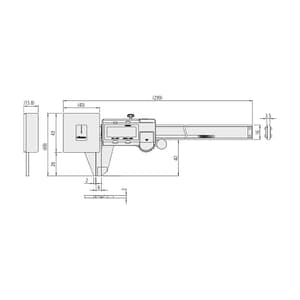 Mitutoyo 0 - 180 mm Digital ABS AOS Low Force Caliper, 573-191-30