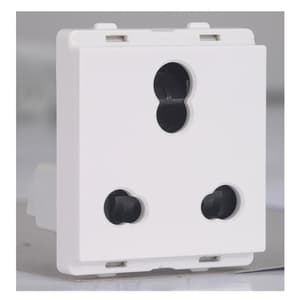 Schneider Electric Livia 6 / 16 Amp 3 Pin Socket Outlet With Shutter (Pack of 10 Pcs), P2106