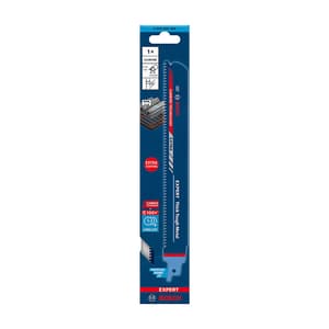 Bosch 225 mm / 9 Inch Expert - Thick Tough Metal Reciprocating Saw Blade (S 1155 CHC), 2 608 900 368