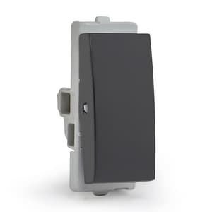 Schneider Electric Opale 6 Amp 1 Way Switch - Coke Grey (Pack of 20 Pcs), AAKY1001