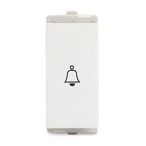 Schneider Electric Opale 6 Amp Bell Push Switch - White (Pack of 20 Pcs), X1005WH