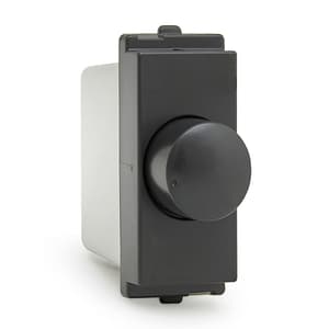 Schneider Electric Opale 1 Module Step Fan Regulator - Coke Grey (Pack of 10 Pcs), AAKY3100