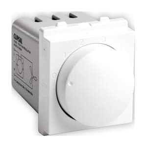Schneider Electric Opale 2 Module Step Fan Regulator - White (Pack of 5 Pcs), X3200WH