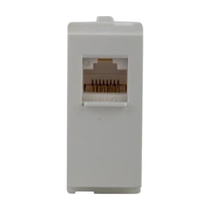 Schneider Electric Opale RJ 11 Telephone Outlet With Shutter - White (Pack of 10 Pcs), X4011WH