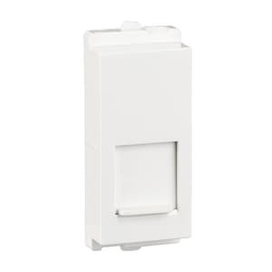 Schneider Electric Opale RJ 45 Cover For Key Stone Type - White (Pack of 10 Pcs), X4050WH