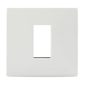 Schneider Electric Opale 1-2 M Grid & 1 Module Cover Frame - White (Pack of 10 Pcs), X0701