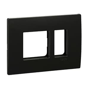 Schneider Electric Opale 3 M Grid & 3 Module Cover Frame - Coke Grey (Pack of 10 Pcs), AAKY0803