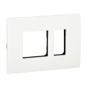 Schneider Electric Opale 3 M Grid & 3 Module Cover Frame - White (Pack of 10 Pcs), X0703