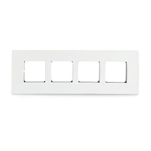 Schneider Electric Opale 8 M Grid & 8 Module Cover Frame Horizontal - White (Pack of 5 Pcs), X0708