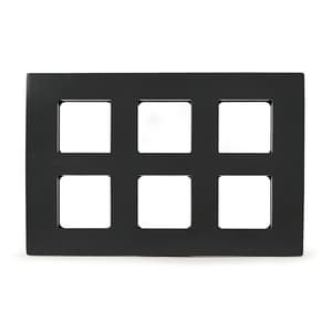 Schneider Electric Opale 12 M Grid & 12 Module Cover Frame - Coke Grey (Pack of 5 Pcs), AAKY0812