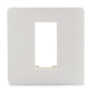Schneider Electric Zencelo 1 M Grid & 1 Module Cover Frame - White (Pack of 10 Pcs), IN8401C