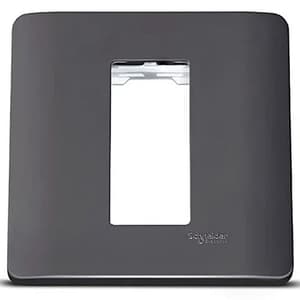 Schneider Electric Zencelo 1 M Grid & 1 Module Cover Frame - Dark Grey (Pack of 10 Pcs), IN8401C(BZ)