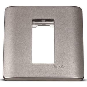 Schneider Electric Zencelo 1 M Grid & 1 Module Cover Frame - Silver Bronze (Pack of 10 Pcs), IN8401C(SZ)