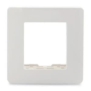 Schneider Electric Zencelo 2 M Grid & 2 Module Cover Frame - White (Pack of 10 Pcs), IN8402C