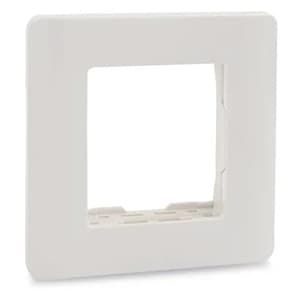 Schneider Electric Zencelo 2 M Grid & 2 Module Cover Frame - White (Pack of 10 Pcs), IN8402C