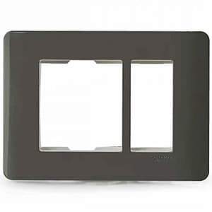 Schneider Electric Zencelo 3 M Grid & 3 Module Cover Frame - Dark Grey (Pack of 10 Pcs), IN8403C(BZ)