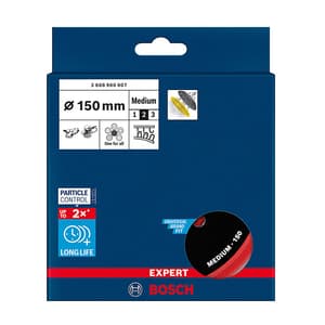 Bosch 150 mm Expert Multihole Universal Backing Pad Medium, 2 608 900 007