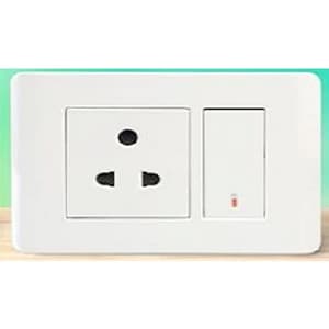 Schneider Electric Zencelo 4 M Grid & 4 Module Cover Frame - White (Pack of 10 Pcs), IN8404C