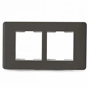 Schneider Electric Zencelo 4 M Grid & 4 Module Cover Frame - Dark Grey (Pack of 10 Pcs), IN8404C(BZ)