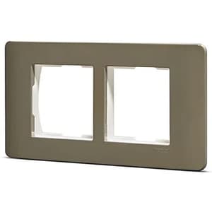 Schneider Electric Zencelo 4 M Grid & 4 Module Cover Frame - Dark Grey (Pack of 10 Pcs), IN8404C(BZ)