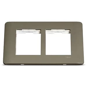 Schneider Electric Zencelo 4 M Grid & 4 Module Cover Frame - Dark Grey (Pack of 10 Pcs), IN8404C(BZ)