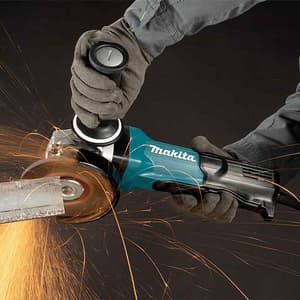 Makita 125mm / 5 Inch 1900W Angle Grinder With Anti-Restart Function, Soft Start & Paddle Switch, GA5095X04