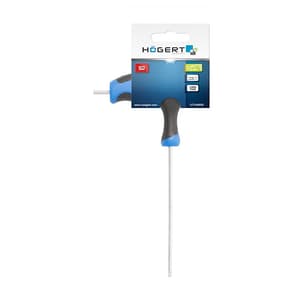 Hogert 5 mm T-Handle Long Hex Allen Keys with Ball, HT1W855