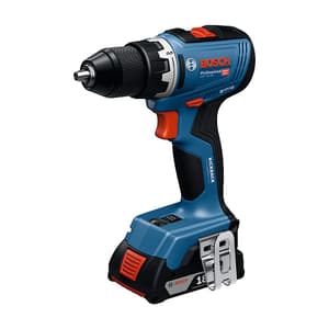 Bosch 18V / 13 mm Professional Cordless Drill Driver with 2 x 2.0Ah Batteries & Quick Charger, GSR 18V-65