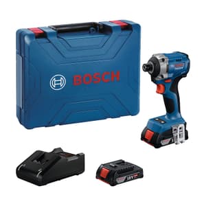 Bosch 18V Professional Cordless Impact Driver with Charger & 2 Pcs 2.0Ah Batteries , GDR 18V-215