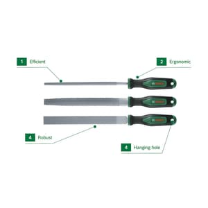 Bosch 200 mm / 8 inch Flat Wood Rasp File, 1 600 A03 DS2