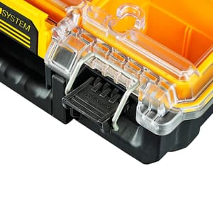 Dewalt Toughsystem 2.0 Half Width Clear Lid Deep Organiser With 6 Removable Deep Cups & 10 Kg Load Capacity, DWST83392-1