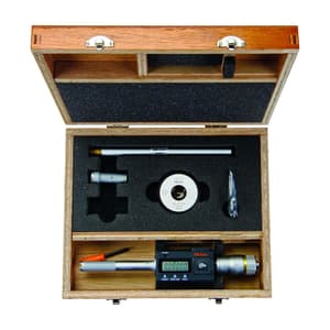 Mitutoyo 0.5 - 0.8 inch Three Point Digital Holtest Internal Micrometer Set with Extension Rod (Pack of 10 Pcs), 468-977