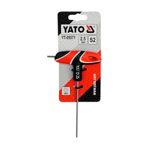 Yato 2.5 mm T-Handle Hex Allen Keys, YT-05571