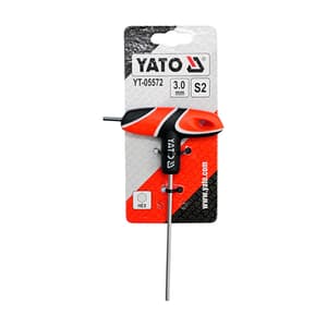 Yato 3.0 mm T-Handle Hex Allen Keys, YT-05572