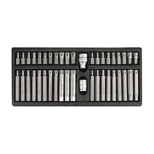 Yato 42 Pcs Torx Security & Ribe Screwdriver Bit Set, YT-0420