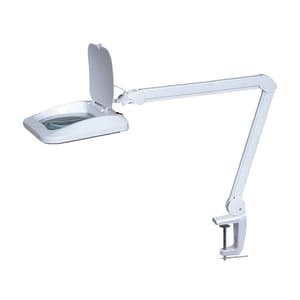 Delta 5X Table top LED Magnifier with Clamp (Wide Lens), DE0015
