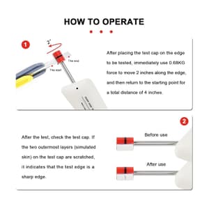 Delta 184 x 35 mm Sharp Edge Tester, UL-1439D