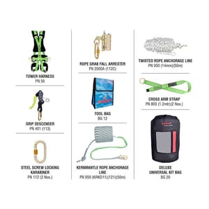 Karam Maintenance & Window Cleaning Kit (30 Mtr Twisted Anchorage Rope), PN 651