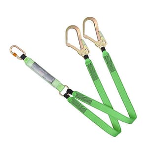 Karam 1.8 Mtr Energy Absorbing Double Webbing Lanyard, PN361
